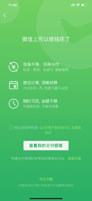 WeChat Buy Now Pay Later FenFu Digital Marketing China